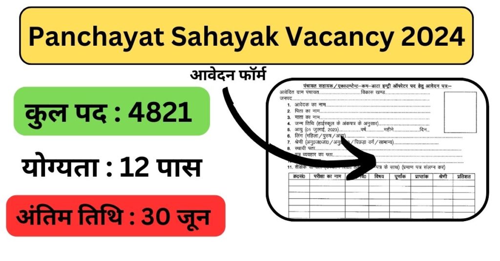 Panchayat Sahayak Vacancy 2024